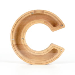 Aberto Design HAKUMC Alcancía Decorativa Marrón y Blanco
